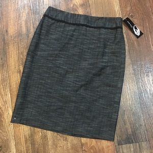 Nine West New Romantics Skirt Black Multi Size 6